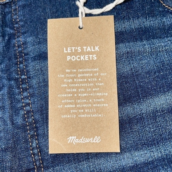 NWT MADEWELL 10" High Rise Skinny Jeans, Size 36/size 22 - Picture 6 of 9